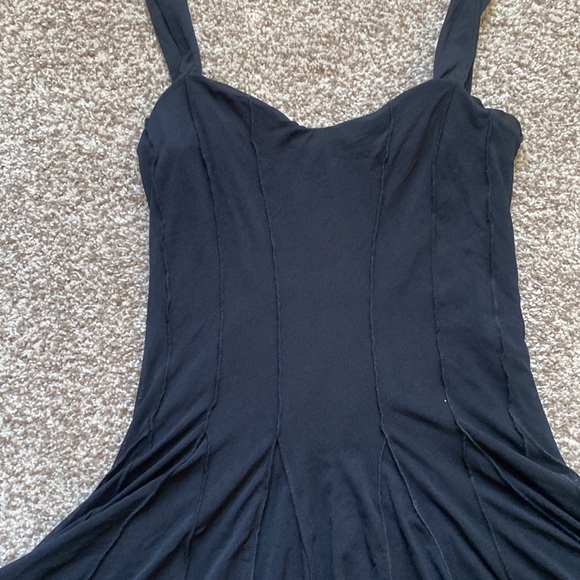 CARMEN Carmen Marc Valvo CLASSIC 🖤BLACK🖤 FIT & FLARE DRESS SIZE MEDIUM 🌟EUC🌟 - Picture 12 of 14